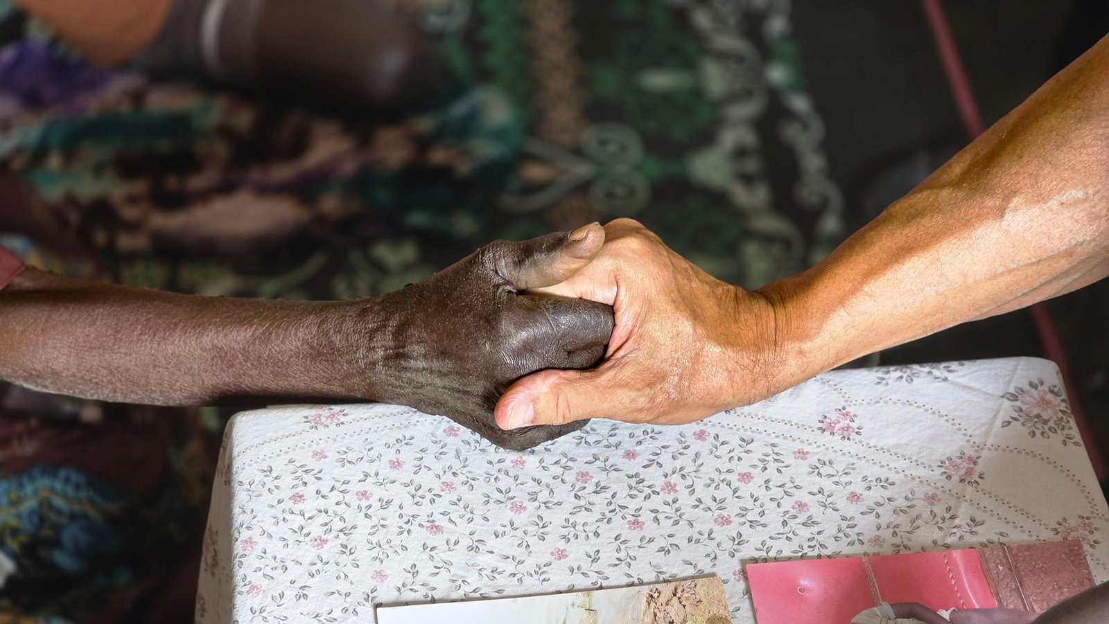 Praying with elder